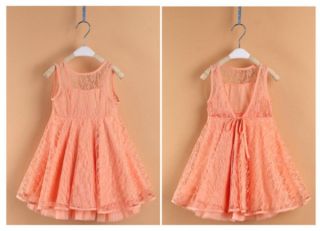 Girl Kids Baby Toddler Lace See Through Tutu Skirt Party Dress Clothes Outfit