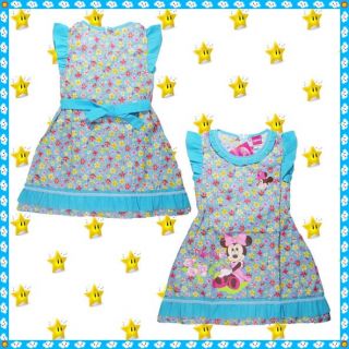 Minnie Mouse Girls Flower Dress Age 3 4 5 6 7 8 9 10 Years Disney Party Clothes