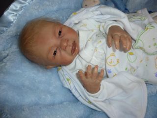 Fantastic Reborn Baby Boy Doll Blake The Crier by Jackie Gwin RARE Full Legs
