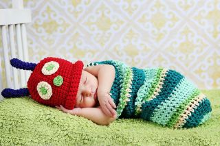 New Born Baby Girls Boys Crochet Knit Costume Photo Photography Prop Outfits