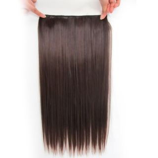 22 inch Women's Long Straight Hair Extension Clip on Sexy Stylish Fashion Piece