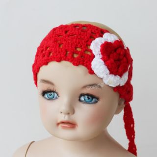 New Crochet Handmade Headdress Toddler Baby Princess Flower Hair Band Headband