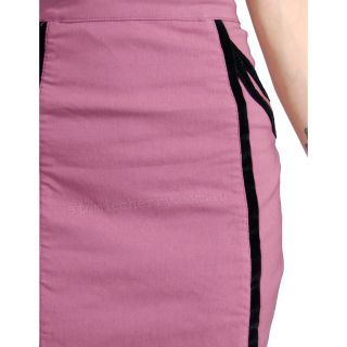 Steady Clothing Sweet Velvet Pencil Skirt Rockabilly Retro Mod Pin Up Madmen