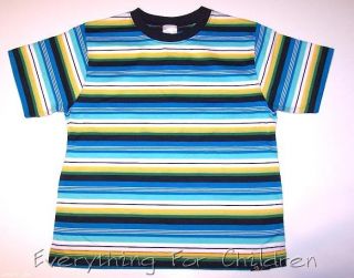 Boys Gymboree Dive Shop Shirt 5 New Blue T White Stripe