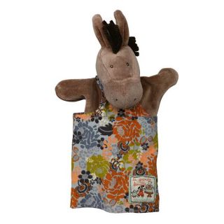 Moulin Roty Hand Puppet Barnabe Donkey 25cm Soft Plush Childrens Puppets 0
