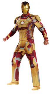 Iron Man 3 Mark 42 Licensed Deluxe Adult Costume Suit Avengers Disguise 55672