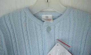 New Hanna Andersson Baby Boy Blue Cardigan Sweater 70