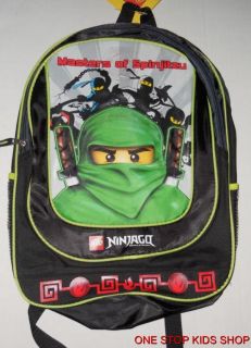 Ninjago Boys School Bag Backpack or Lunch Box Tote Pouch Cooler Spinjitzu Lego