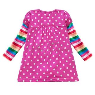 Pink Peppa Pig Polka Dots Girls Tops Dress T Shirt Clothing Kid Toddler 4T