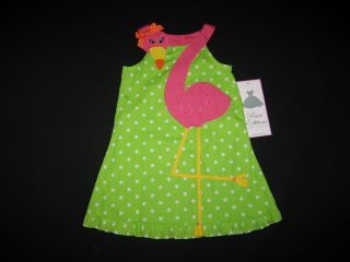 New "Neon Flamingo" Sun Dress Girls Clothes 4T Spring Summer Boutique Toddler