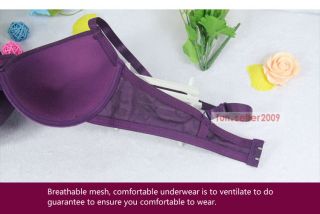 Girls Sexy Hot Thin Cup Purple Underwire Bra 34 36 38 B C or Panties Thongs