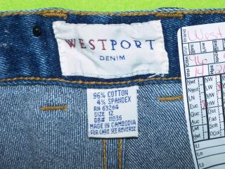 Westport Sz 12 Womens Blue Jeans Denim Pants Stretch GP25