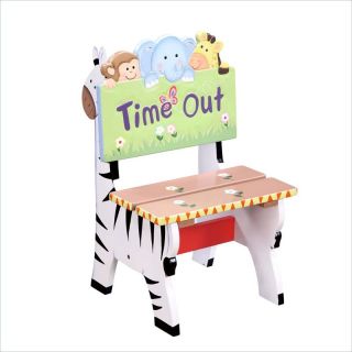 Teamson Kids Sunny Safari Hand Painted Kids Time Out Chair   W 8270A