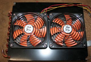 Giant Copper Pipe Aluminum Fin Water Cooling Radiator