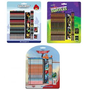 Childrens Kids School Stationary Set Stationery Pencil Case Accessory Xmas Gift