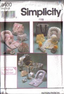 Simplicity Sewing Pattern Precious Baby Infant Accessories Your Choice