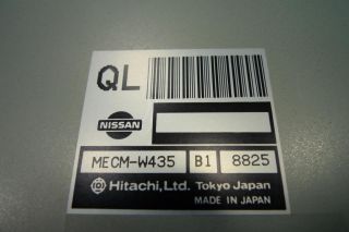 99 Nissan Pathfinder Infiniti QX4 ECU ECM Engine Control Computer Mecm W435 B1