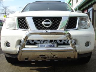 08 12 Nissan Pathfinder Bull Bar Grille Guard Bumper Protector w Skid Plate s S