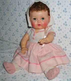 RARE 16" Tiny Tears Car Bed Baby Doll Gorgeous in Box