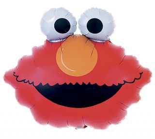 Elmo Head Face Shape Sesame Street 20" Mylar Balloon Birthday Party Shower