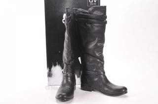 Womens Black Leather Riding Boots 8