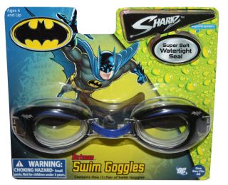 Sharkz DC Comics Batman Swim Goggles Super Soft Water Tight Seal