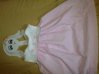 Girls 4T Children's Bunny Dress Pink Toddler Clothing Infant Easter Closethead