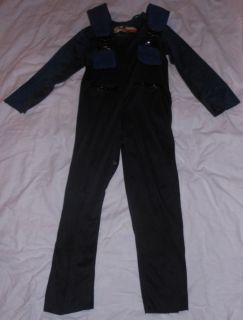 Childs Spy Kids Blue Jumpsuit Pantsuit Halloween Costume Dress Up Boys Girls 4 6