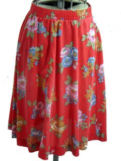 Skirt Mini Vintage 70s Floral Print A Line Skirt XS