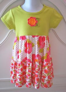 Baby Lulu Spring Summer Floral Tiered Twirl Dress Size 2 3