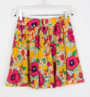 Stylish Summer Lovely Sweet Wind Floral Pattern Chiffon Skirts Pastoral Culottes