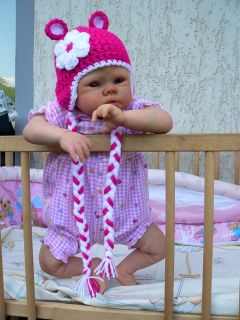 Beautiful Reborn Baby Doll Bonnie Le 228 650 Large Layette Glass Eyes