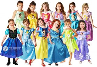 Official Disney Princess Fancy Dress Costume Girls Outfit Childrens Childs Kids
