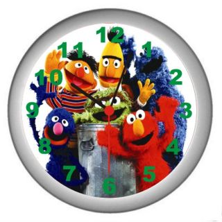New Sesame Street Cookie Monster Decor Wall Clock White