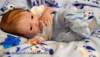 32 Week Preemie Reborn Baby Boy Kaysen by Bobbi Perez 90 250 Signed Body