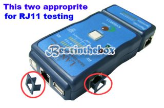 USB Cable Tester LAN Cable Tester Main Unit Power LED Indicator 9V Battery