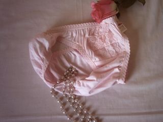 Ladies Girls Cute Baby Pink Low Rise Soft Cotton Schoolgirl Bikini Panties S