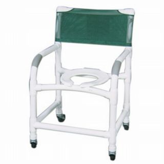 MJM PVC 122 3 Medical Shower Chair 22" 375lb Capacity