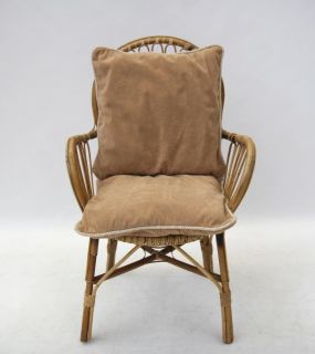 Art Deco Chair Armchair Wicker Bedroom Peacock 1930s 40s Rattan Convservatory