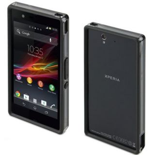 New Genuine Roxfit Sony Xperia Z Black Bumper with Front Rear Screen Protector