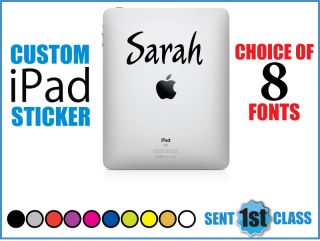 'Personalised Hello Kitty' Vinyl Car Laptop Sticker Choice of 5 Font Styles