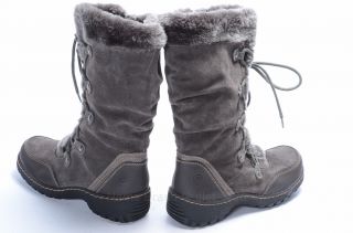 Bare Traps Bianka L9 5 R10 Gray Suede Winter Boot Snow Shoe $99 New Mismate