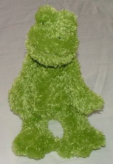Jelly Cat Lime Green Shaggy Frog Stuffed Toy Animal Plush Jellycat