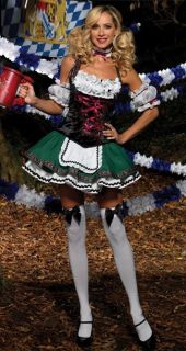 Sexy German Dutch Beer Girl Adult Costume Fancy Dress Maid Halloween Plus Size