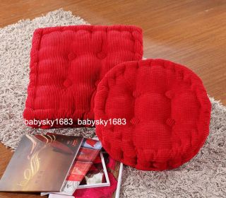New Cute Plush Office Chair Lumbar Pillow Fat Pad Pastoral Fabric Seat Cushion