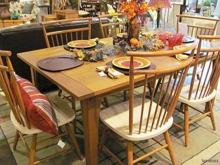 Stickley Cherry Wood Mission Style Arts Crafts Butterfly Dining Table Leaves