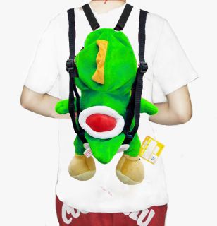 Super Mario Yoshi Soft Plush Backpack Green 14'