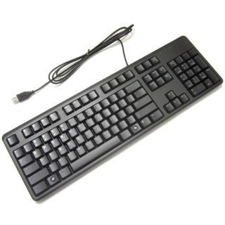 New Genuine Dell Black Slim USB Keyboard 104 Keys 5P02F KB212 B 05P02F 1HF2Y