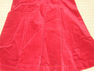 Gap Toddler Girl Dress 4 4T Red Christmas Velvet Velour