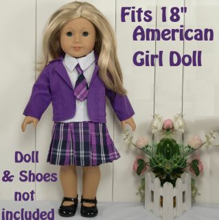 American Girl Doll Clothes Pink Bridesmaid Dress to Fit 18" American Girl Dolls